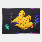 Schwarzes Licht Geschirrtuch (Horizontal)