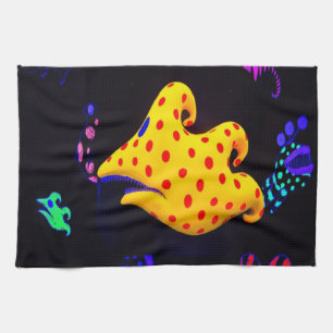 Schwarzes Licht Geschirrtuch