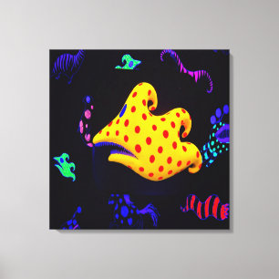 Schwarzes Licht Leinwanddruck