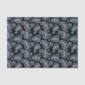 Schwarzes Licht Neon Glow Xmas Herzen und Sterne Seidenpapier (Vorderseite)