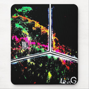 Schwarzes Licht/Neonspritzen-Ecke w Ausgang (Levi Mousepad