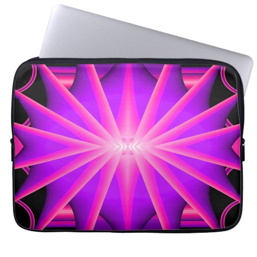 Schwarzes Licht Spaß... Laptopschutzhülle (Vorderseite)