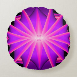 Schwarzes Licht Spaß... Rundes Kissen