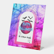 Schwarzes Lila Fledermäusen Spider Modernes Happy