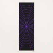 Schwarzes lila Halloween-Muster Yogamatte (Vorderseite)