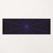 Schwarzes lila Halloween-Muster Yogamatte (Vorderseite (Horizontal))