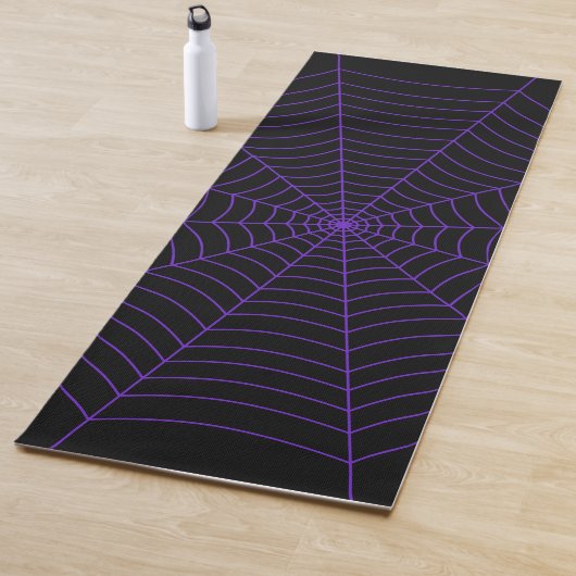 Schwarzes lila Halloween-Muster Yogamatte (Beispiel)
