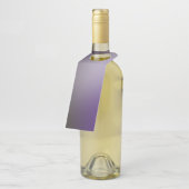 Schwarzes Lila Ombre Gradient Blur Abstract Design Flaschenanhänger (Angewinkelt)