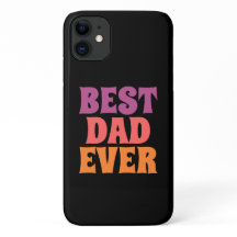 schwarzes & lila Retro bester Vater ever Schriftzu