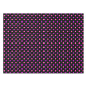 Schwarzes Lila Rosa Punkte-Muster  Tischdecke (Vorderseite (Horizontal))