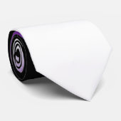 Schwarzes Lila Weißes Ombre Krawatte (Gerollt)