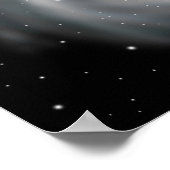 Schwarzes Loch. Abgrund des Universums. Poster (Ecke)