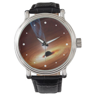 Schwarzes Loch-Astronomie-Raum-Kunst Armbanduhr