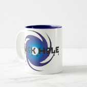 Schwarzes Loch-Aufnahme-grundlegende blaue Tasse (Vorderseite Links)