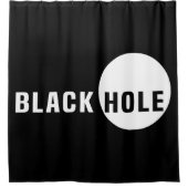 Schwarzes Loch für Schwarz Duschvorhang (Vorderseite)