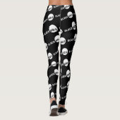 Schwarzes Loch für Schwarz Leggings (Rückseite)
