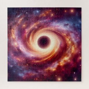 Schwarzes-Loch-Galaxie Puzzle