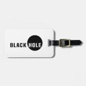 Schwarzes Loch Gepäckanhänger (Vorderseite horizontal)