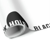 Schwarzes Loch Geschenkpapier (Rolleneckpunkt)