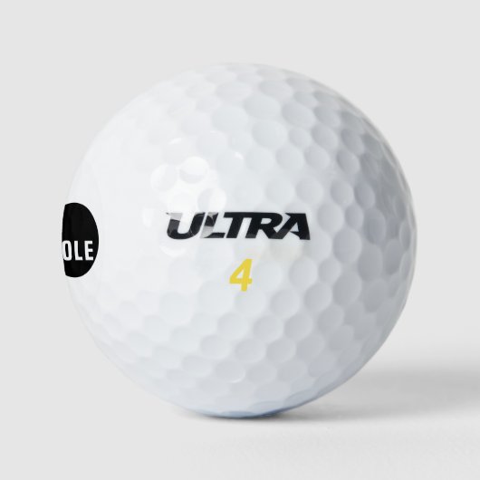 Schwarzes Loch Golfball (Logo)