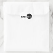Schwarzes Loch Herz-Aufkleber (Tasche)