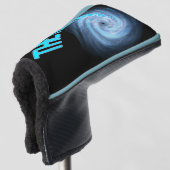 Schwarzes Loch "Hole Maker" Putter Balde Cover Golf Headcover (3/4 Vorderseite)