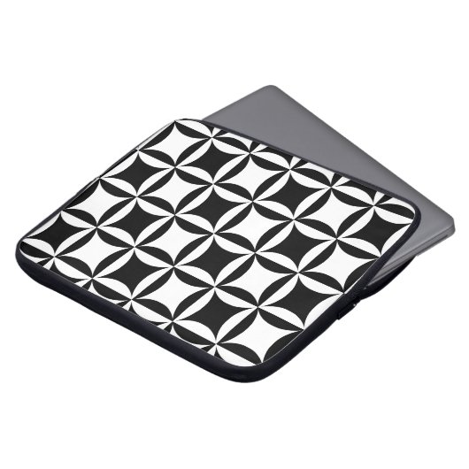 Schwarzes Loch im Türmuster Laptopschutzhülle (Vorne Oben)