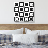 Schwarzes Loch im Türmuster Leinwanddruck (Insitu (Schlafzimmer))