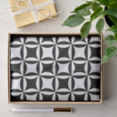 Schwarzes Loch im Türmuster Seidenpapier (Geschenk)