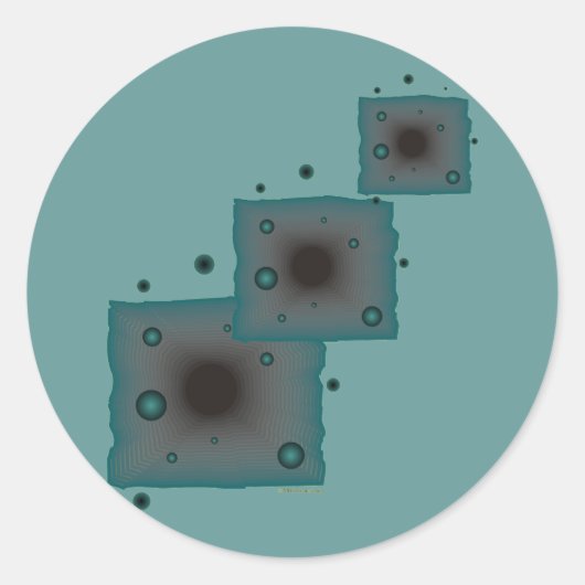 Schwarzes Loch in der Science Fiction der großen M Runder Aufkleber (Vorderseite)