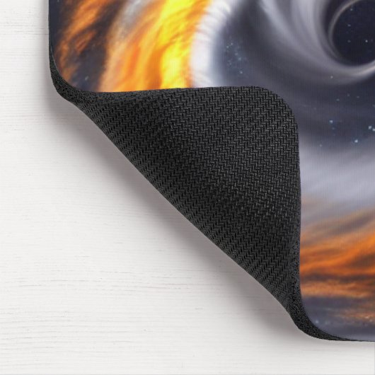 Schwarzes Loch in Space Mousepad (Ecke)