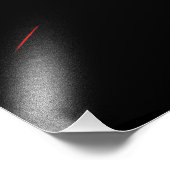 Schwarzes Loch Interstellare Konversation Fotodruck (Ecke)