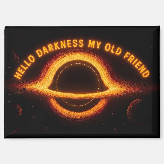 Schwarzes Loch Interstellare Konversation Magnet (Vorderseite)