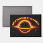 Schwarzes Loch Interstellare Konversation Magnet (Vorderseite/Rückseite)
