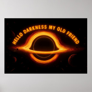 Schwarzes Loch Interstellare Konversation Poster