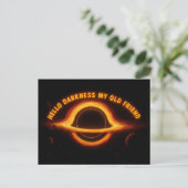 Schwarzes Loch Interstellare Konversation Postkarte (Stehend Vorderseite)