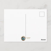 Schwarzes Loch Interstellare Konversation Postkarte (Rückseite)