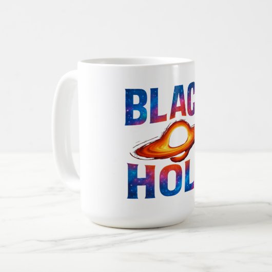 Schwarzes Loch Kaffeetasse (Vorderseite Links)