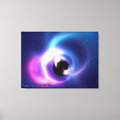 Schwarzes Loch Leinwanddruck (Vorderseite)