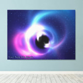 Schwarzes Loch Leinwanddruck (Insitu (Holzboden))