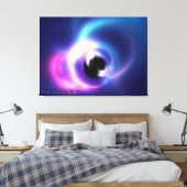 Schwarzes Loch Leinwanddruck (Insitu (Schlafzimmer))