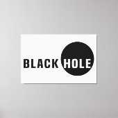 Schwarzes Loch Leinwanddruck (Vorderseite)