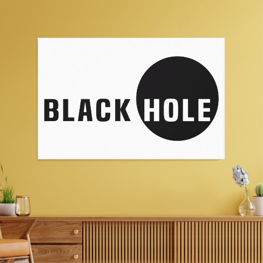Schwarzes Loch Leinwanddruck (Insitu (Wohnzimmer))