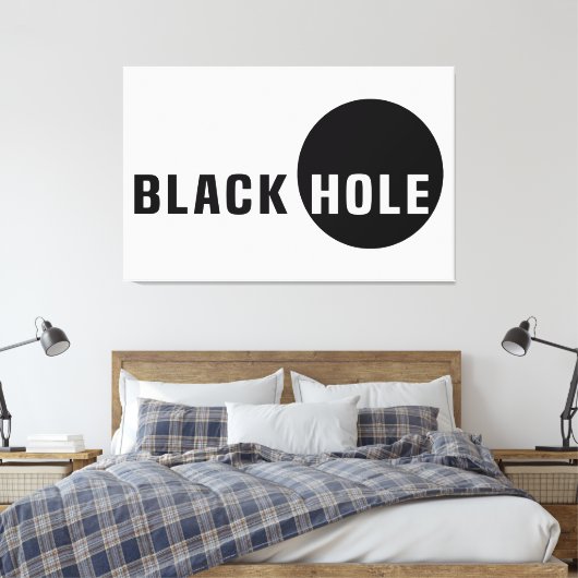 Schwarzes Loch Leinwanddruck (Insitu (Schlafzimmer))