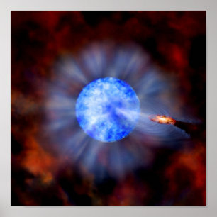 Schwarzes Loch M33 im Raum Poster