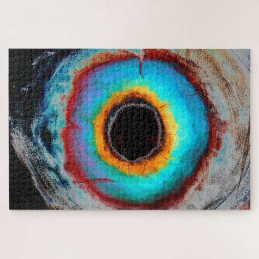 Schwarzes Loch Offenbarung Universum Nebel Wasserf Puzzle (Horizontal)