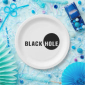 Schwarzes Loch Pappteller (Party)