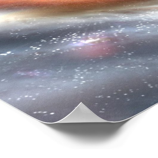 Schwarzes Loch Poster (Ecke)