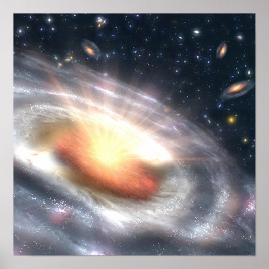 Schwarzes Loch Poster (Vorne)