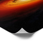 Schwarzes Loch Poster (Ecke)